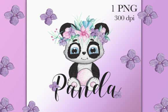 Download Sweet Cute Panda Flower PNG - Premium Bundle