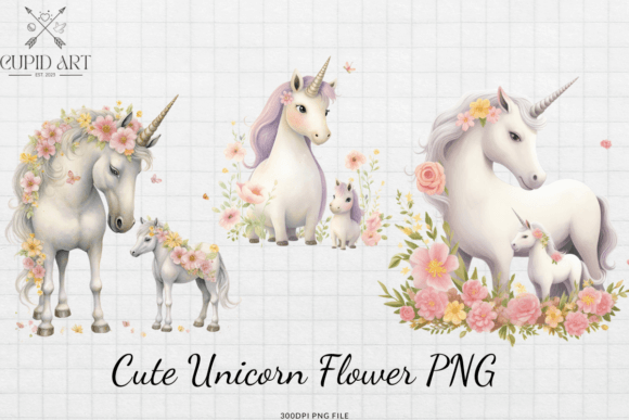 Download Cute Unicorn Flower PNG - Premium Resources